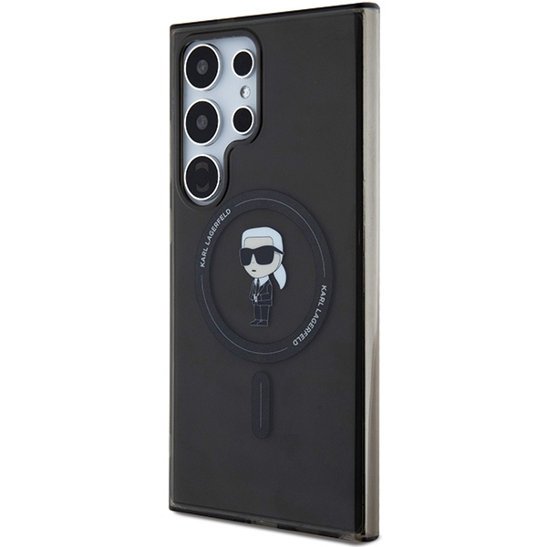 KARL LAGERFELD KLHMS24LHFCKOK S24 ULTRA S928 BLACK/BLACK HARDCASE IML IKONIK MAGSAFE