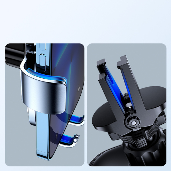 Joyroom grawitacyjny uchwyt samochodowy na kratkę wentylacyjną nawiew szary (JR-ZS310)
