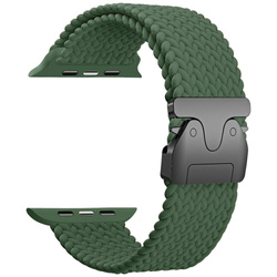 Pasek Beline Woven Nylon Parachute do    Apple Watch 42/44/45/49mm oliwkowy