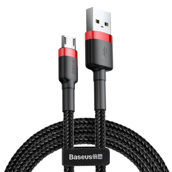 BASEUS CAFULE MICRO USB CABLE 1.5A 2M (RED+BLACK)