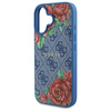 Guess GUHMP16SP4ROPEMCB iPhone 16 6.1"   niebieski/blue hardcase 4G Flowers Print MagSafe