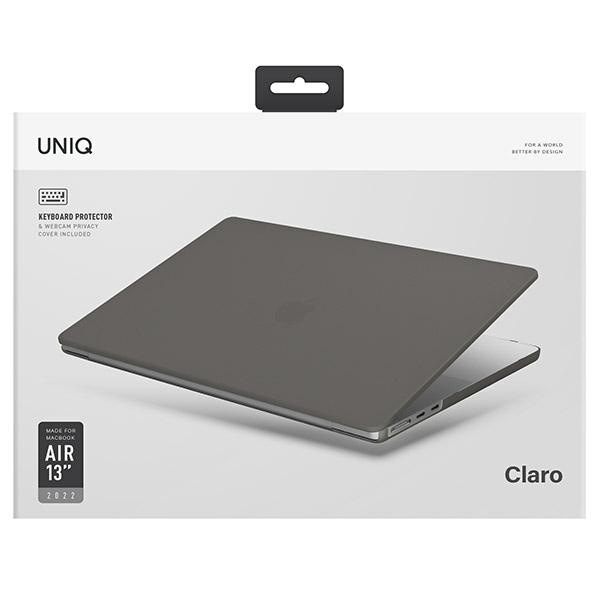 Etui Uniq Claro na MacBook Air 13 (2022) - szare