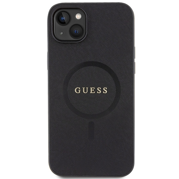 Guess GUHMP15MPSAHMCK iPhone 15 Plus / 14 Plus 6.7" czarny/black hardcase Saffiano MagSafe