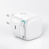 USAMS Ład. siec. 1xUSB-C ze zwijanym kablem USB-C Retractable PD+QC 35W Gan Fast Charging czarny/black XMF Series CC202TC01 (US-CC202)