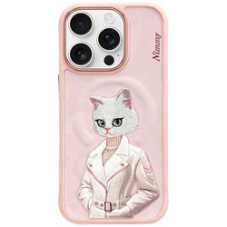 Etui Nimmy Magnetic fashion cute pet MagSafe do iPhone 16 Pro różowy