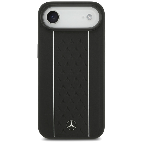 Etui Mercedes Leather Star Pattern       Stripes MagSafe do iPhone Air czarny