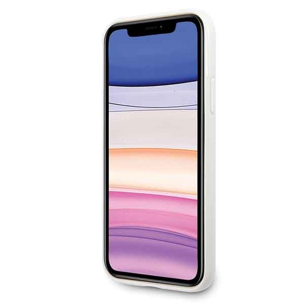 Guess GUHCN61PCUMAWH iPhone 11 / Xr 6,1"biały/white Marble