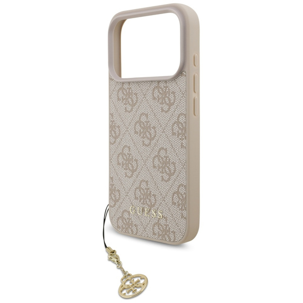 Etui Guess 4G Charms Collection MagSafe  do iPhone 17 Pro różowy