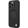 Etui BMW Signature Liquid Silicone MagSafe na iPhone 14 Pro - czarne