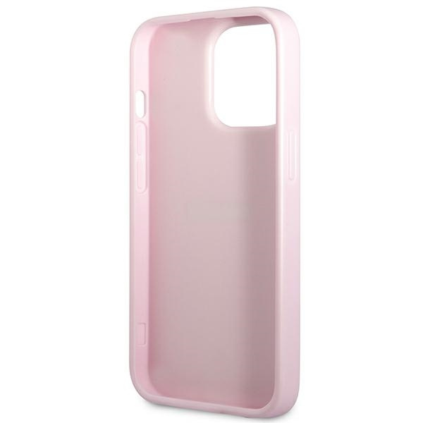 Guess GUHCP13LPSASBPU iPhone 13 Pro / 136,1" fioletowy/purple Saffiano Hot Stamp & Metal Logo