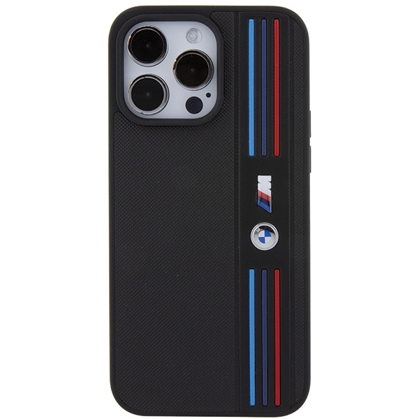Etui BMW Tricolor M Collection na iPhone 15 Pro - czarne