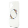 Guess GUHMP16SHFWFCT iPhone 16 6.1" przeźroczysty/transparent hardcase IML Flowers Wreath MagSafe