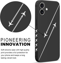 Pnakqil Iphone 17 Air Case Planes Black