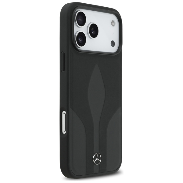 Etui Mercedes Leather The Move MagSafe   do iPhone 17 Pro Max czarny