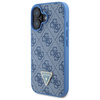 Guess GUHCP16SP4TDSCPB iPhone 16 6.1" niebieski/blue hardcase Leather Metal Logo Strass Crossbody