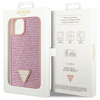 Guess GUHCP14SHDGTPP iPhone 14 / 15 / 136.1" różowy/pink hardcase Rhinestone Triangle