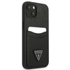 Guess GUHCP13MPSATPK iPhone 13 / 14 / 156.1" czarny/black hardcase SaffianoTriangle Logo Cardslot