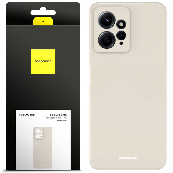 Spacecase Etui Silicone Case Redmi Note 12 4G bone