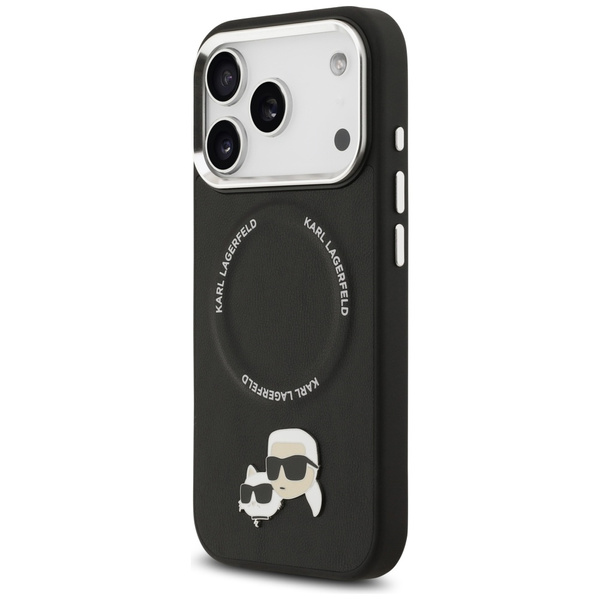 Etui Karl Lagerfeld Karl & Choupette     Pins MagSafe do iPhone 17 Pro Max czarny