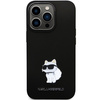 Karl Lagerfeld KLHCP13XSMHCNPK case for iPhone 13 Pro Max 6.7" - black Silicone C Metal Pin