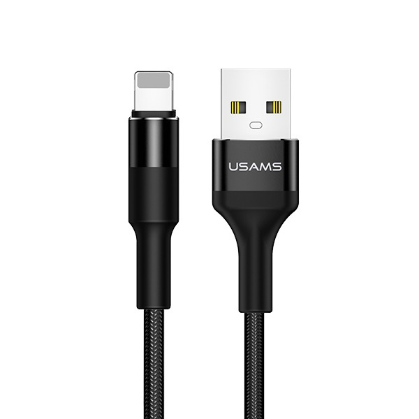 USAMS CABLE U5 2A LIGHTNING 1.2M BLACK