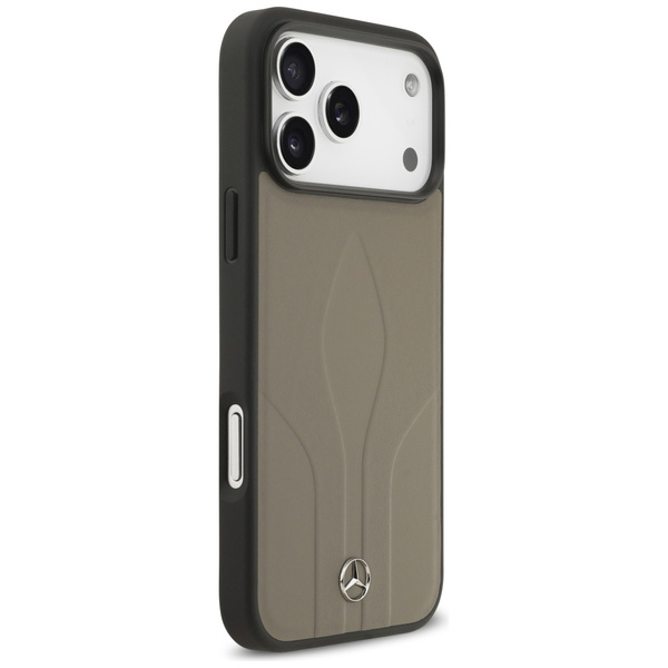 Etui Mercedes Leather The Move MagSafe   do iPhone 17 Pro Max taupe