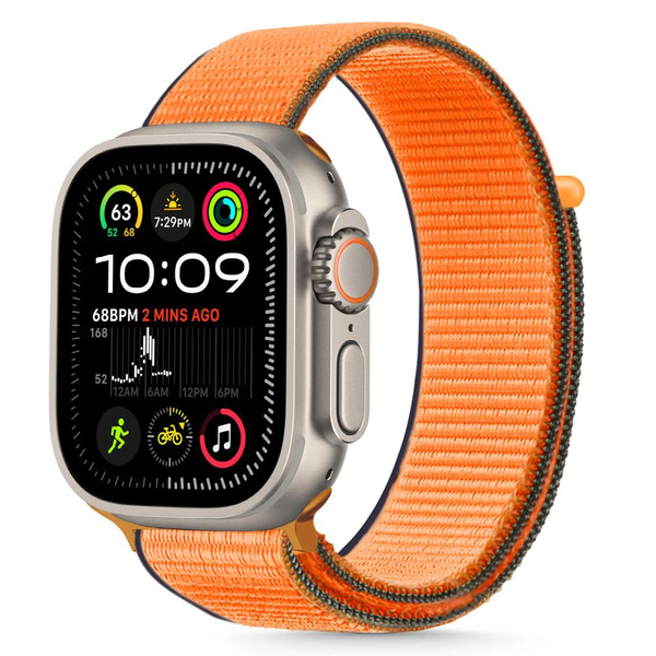 TECH-PROTECT NYLON APPLE WATCH 6 / 7 / 8 / 9 / 10 / SE / ULTRA 1 / 2 (44 / 45 / 46 / 49 MM) KUMQUAT