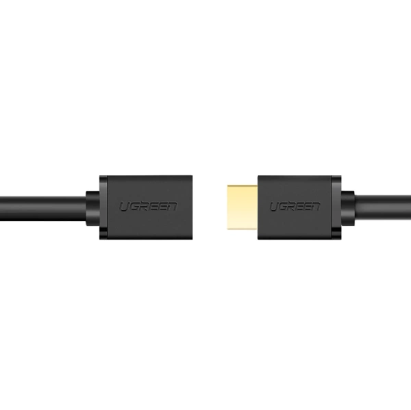 Kabel Ugreen HD107 10141 HDMI (męski) - HDMI (żeński) 4K 1m - czarny
