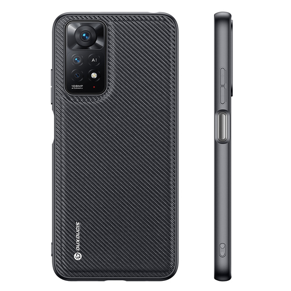 Dux Ducis Fino etui pokrowiec pokryty nylonowym materiałem Xiaomi Redmi Note 11 Pro 5G / 11 Pro czarny
