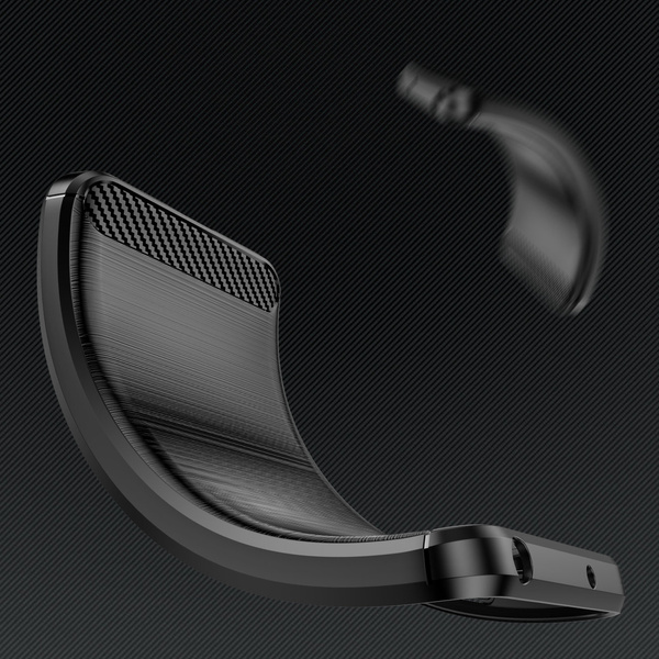 CARBON CASE CASE FOR XIAOMI 12T PRO / XIAOMI 12T FLEXIBLE SILICONE CARBON COVER BLACK