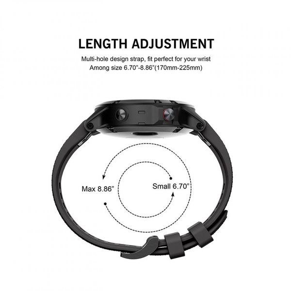 TECH-PROTECT SMOOTH GARMIN FENIX 3 / 5X / 3HR / 5X PLUS / 6X / 6X PRO / 7X BLACK