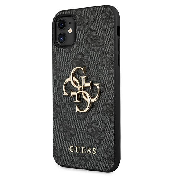 Guess GUHCN614GMGGR iPhone 11 6,1"/ Xr szary/grey hardcase 4G Big Metal Logo