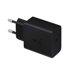 TYPE-C 45W POWER DELIVERY PD MAINS CHARGER BLACK + USB TYPE-C TO TYPE-C CABLE 2A BLACK USB 3.0 PD USB-C