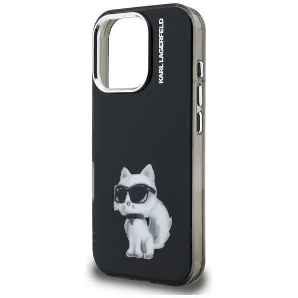 Etui Karl Lagerfeld IML Aquarelle        Choupette & Logo do iPhone 16 Pro czarny