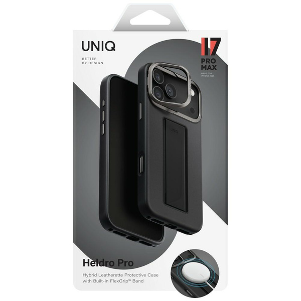 Etui UNIQ Heldro Pro do iPhone 17 Pro Max Magclick Charging czarny