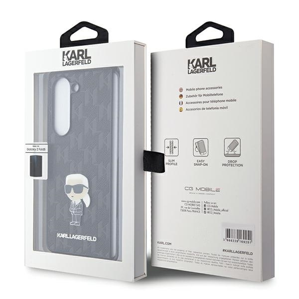 Etui Karl Lagerfeld Saffiano Monogram Ikonik Pin na Samsung Galaxy Z Fold 5 - czarne