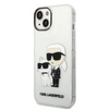 Karl Lagerfeld Glitter Karl&amp;Choupette case for iPhone 14 Plus - transparent