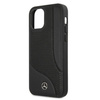 Etui Mercedes Leather Perforated Area na iPhone 12 Pro Max - czarne