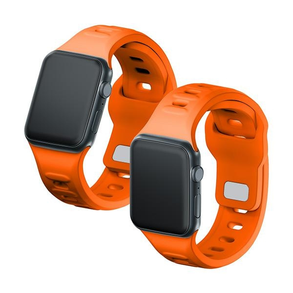 3MK Silicone Watch Strap pomarańczowy/ orange dla Apple Watch 42/44/45/49mm