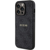 Guess GUHMP15LG4GFRK iPhone 15 Pro 6.1" czarny/black hardcase 4G Collection Leather Metal Logo MagSafe