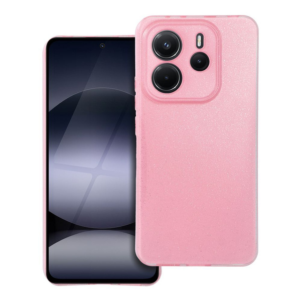 Futerał CLEAR CASE 2 mm BLINK do XIAOMI Redmi NOTE 14 4G (GLOBAL - 164,84mm x 78,15mm x 8,16mm) różowy