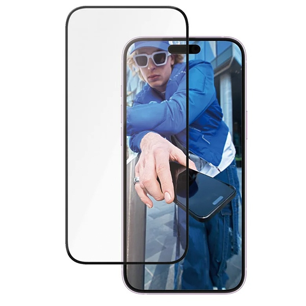PanzerGlass Ceramic Screen Protector iPhone 16 Plus / 15 Plus 6.7" Ultra-Wide Fit 2855