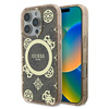 Guess GUHMP16LH4PYEEW iPhone 16 Pro6.3" brązowy/brown hardcase IML Peony On 4G Background MagSafe