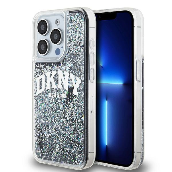 DKNY DKHCP15LLBNAEK iPhone 15 Pro6.1" czarny/black hardcase Liquid Glitter Big Logo