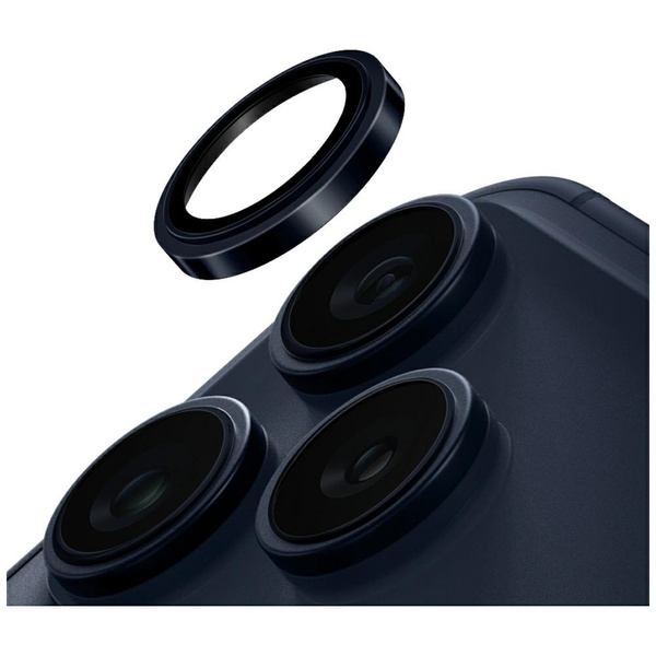 Szkło na obiektyw aparatu UNIQ Optix     Prime Camera Lens Protector do iPhone 17 Pro / 17 Pro Max / 15 Pro / 15 Pro Max z aplikatorem granatowy
