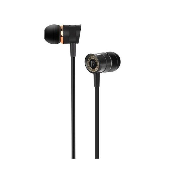 EARPHONES JACK 3.5MM HOCO PLEASANT M37 BLACK