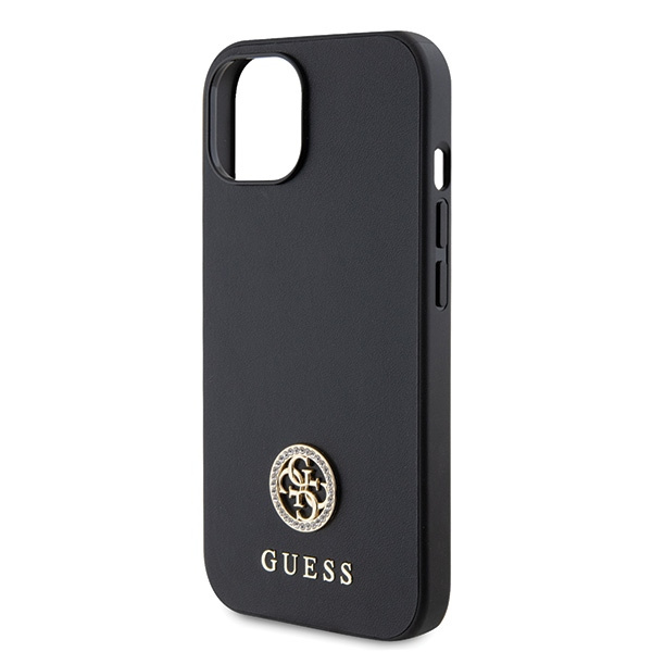 Guess GUHCP15MPS4DGPK iPhone 15 Plus / 14 Plus 6.7" czarny/black hardcase Strass Metal Logo