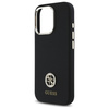 Guess GUHCP16LM4DGPK iPhone 16 Pro 6.3"  czarny/black hardcase Silicone Logo Strass 4G