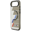 Etui BMW M IML Metal Buttons Tricolor    Lines MagSafe do iPhone Air antracyt
