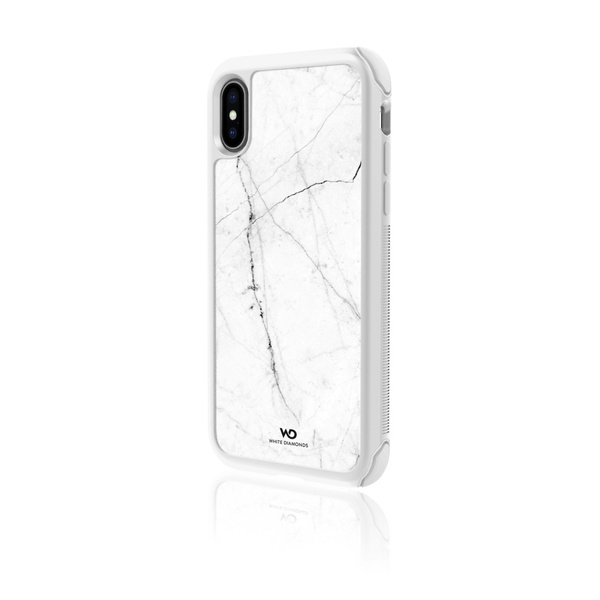 HAMA WHITE DIAMONDS TOUGH MARBLE CASE IPHONE XR BIAŁY MARMUR 